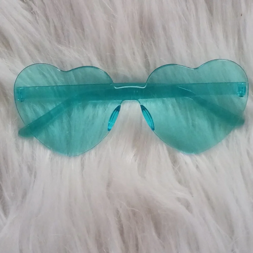 Heart Shaped Sunglasses in Blue & Red